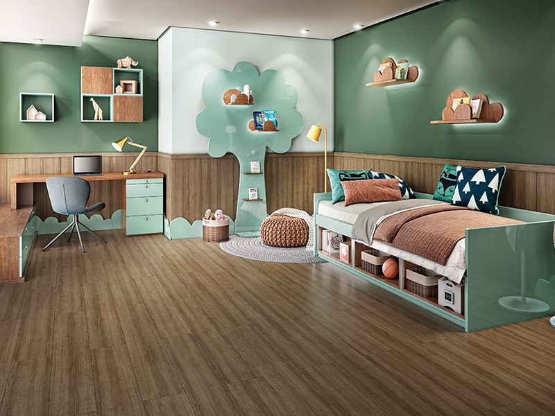 Piso laminado Lâmina Amendoa