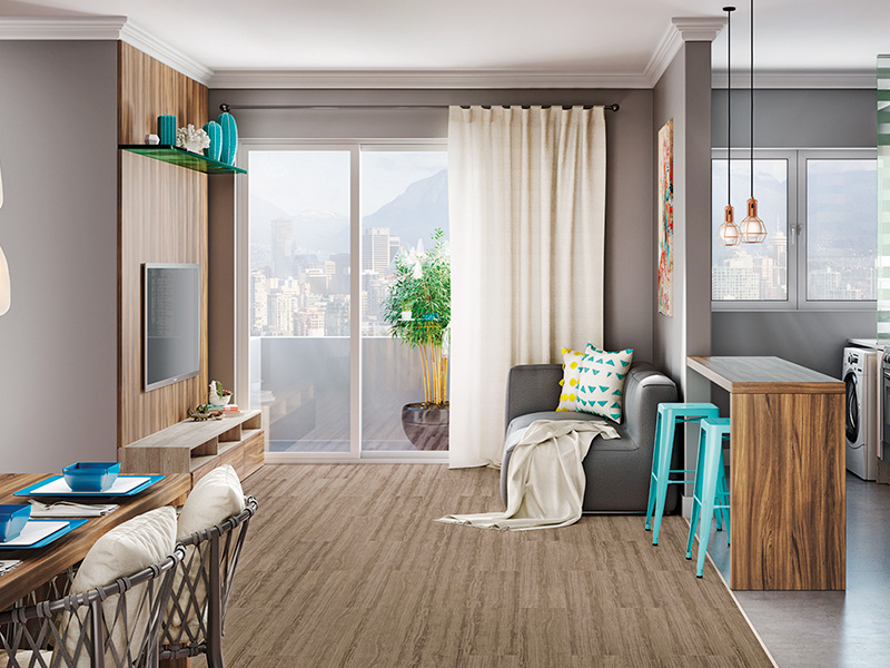 Piso laminado Noce Oro