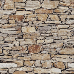 Papel De Parede Pedras e Madeiras NF8E067