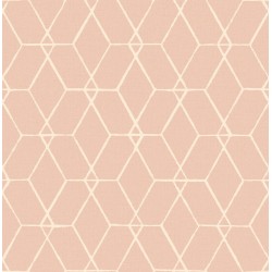 Papel de parede, geométrico, rosa e branco