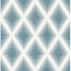 Papel de parede, geométrico, azul e branco