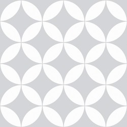 Papel de parede, geométrico circulo, cinza e branco