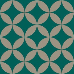 Papel de parede, geométrico circulo, verde e cinza