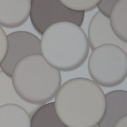 Papel de parede, círculos 3D, bege