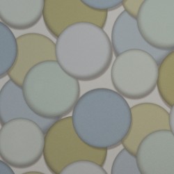 Papel de parede, círculos 3D, azul, cinza e verde