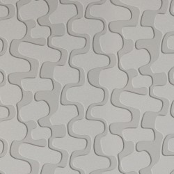 Papel de parede, 3D geométrico, cinza