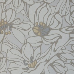 Papel de parede, floral, bege