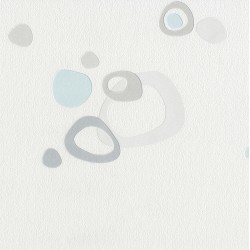 Papel de parede, geométrico, azul, bege e cinza
