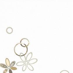Papel de parede, floral, bege