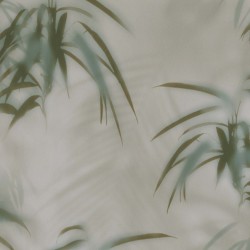 Papel de parede, folhagem, cinza com detalhes verde