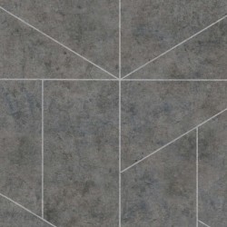 Papel de parede, geométrico, cinza com prata