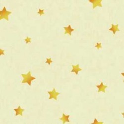 Papel de parede, infantil, estrelas amarelas com fundo bege