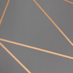 Papel de parede, geométrico triangulo, cinza e dourado