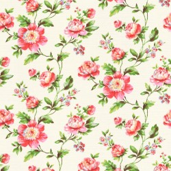 Papel de parede, floral, rosa com o fundo branco