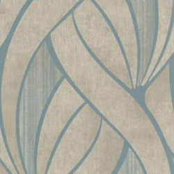 Papel de parede, ondas, azul e bege