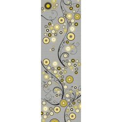 Painel de Parede, geométrico, cinza e amarelo