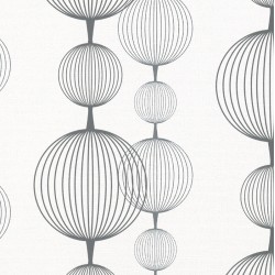 Papel de parede, geométrico, cinza e branco