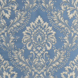 Papel de parede, arabesco, azul e bege