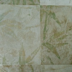 Papel de parede, folhagens em quadrados marrom e cinza