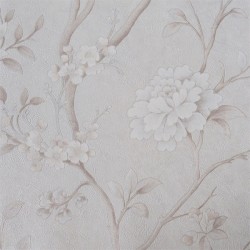 Papel de parede, floral, bege