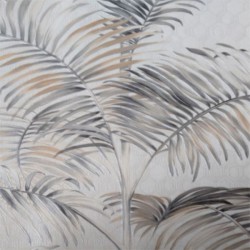 Papel de parede, folhagem, cinza e fundo bege