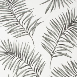 Papel de parede, folhagens, preto branco