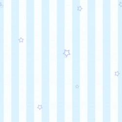 Papel de parede decorado infantil, listras azuis e estrelas