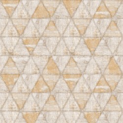Papel de parede, geométrico, triângulos, bege e amarelo