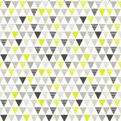 Papel de parede, geométrico triangulo, cinza, bege, branco e amarelo