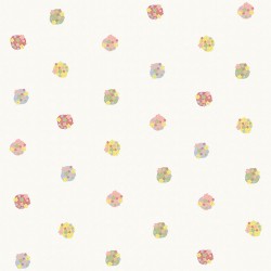 Papel de parede, decorado, infantil, poá.