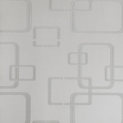 Papel de parede, geométrico, bege e prata