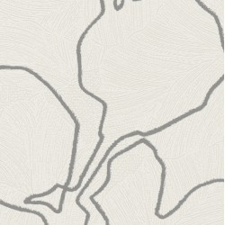 Papel de parede, floral, bege e prata