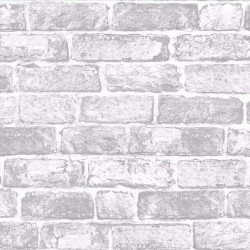 Papel de parede, tijolos, cinza e branco
