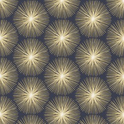 Papel de parede, geométrico, azul e dourado