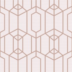 Papel de parede, geométrico, bege e dourado