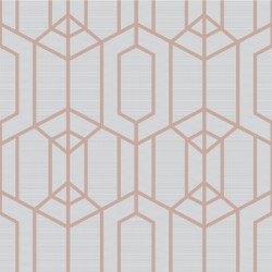 Papel de parede, geométrico, cinza e dourado