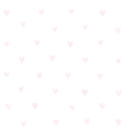 Papel de parede, infantil, teen, corações rosa com fundo branco