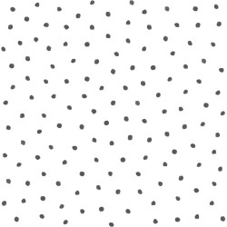 Papel de parede, poá, preto com fundo branco