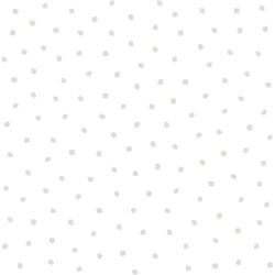 Papel de parede, poá, cinza com fundo branco