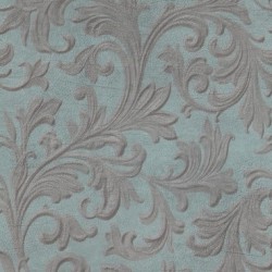 Papel de parede, arabesco, cinza com fundo azul