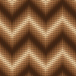 Papel de parede, geométrico chevron, marrom