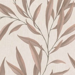 Papel de parede, folhagens, bege e marrom