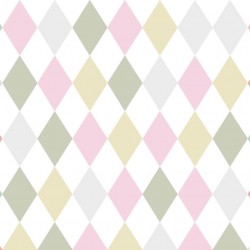 Papel de parede, decorado, infantil, losango.