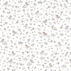 Papel de parede, decorado, infantil, passarinhos.