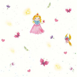 Papel de parede, infantil, princesa
