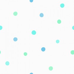 Papel de parede, infantil, poa, verde, azul e branco
