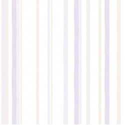 Papel de parede, infantil, listras, bege e roxo