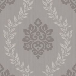 Papel de parede, arabesco, cinza
