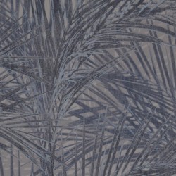 Papel de parede, folhagem, azul e cinza