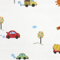 Papel de parede, decorado infantil, carros.